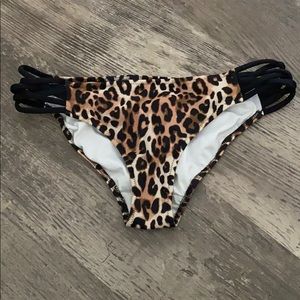VS PINK Leopard Print Bathing suit bottoms